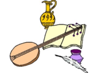 Sticker Custom Preview Image #091491 Music Instruments Lute4