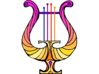 Sticker Custom Preview Image #091494 Music Instruments Lyre3