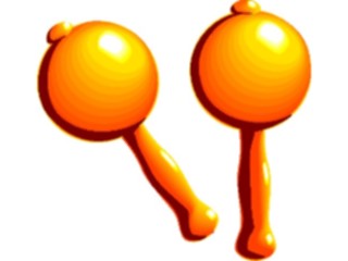 Sticker Custom Preview Image #091502 Music Instruments Maracas2