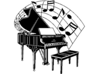 Sticker Custom Preview Image #091524 Music Instruments Piano04