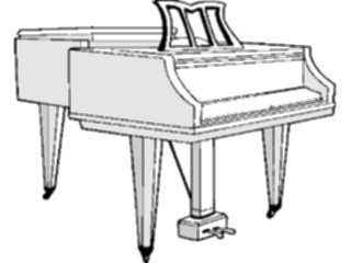 Sticker Custom Preview Image #091527 Music Instruments Piano07
