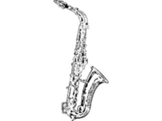 Sticker Custom Preview Image #091585 Music Instruments Saxophone03