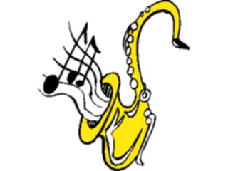 Sticker Custom Preview Image #091589 Music Instruments Saxophone07