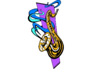 Sticker Custom Preview Image #091603 Music Instruments Saxophone21