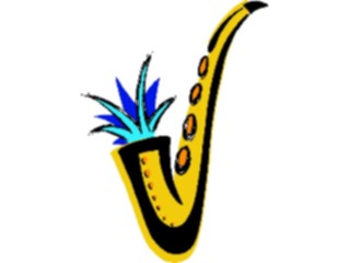 Sticker Custom Preview Image #091606 Music Instruments Saxophone24