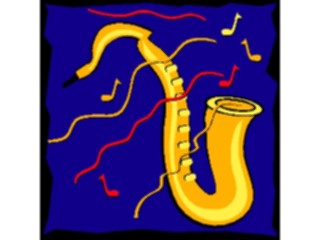 Sticker Custom Preview Image #091607 Music Instruments Saxophone25