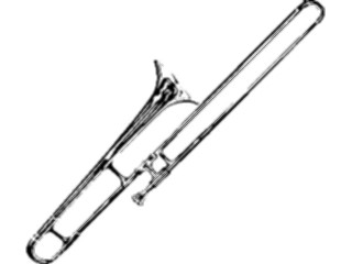Sticker Custom Preview Image #091628 Music Instruments Trombone1