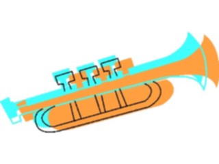 Sticker Custom Preview Image #091657 Music Instruments Trumpet21