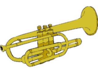 Sticker Custom Preview Image #091660 Music Instruments Trumpet24