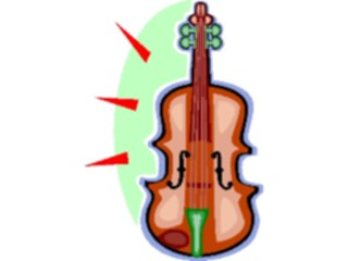 Sticker Custom Preview Image #091700 Music Instruments Violin23