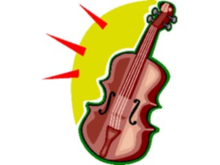 Sticker Custom Preview Image #091701 Music Instruments Violin24