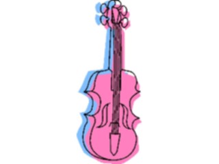 Sticker Custom Preview Image #091705 Music Instruments Violin28