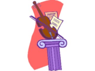 Sticker Custom Preview Image #091710 Music Instruments Violin33