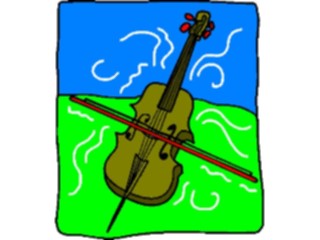 Sticker Custom Preview Image #091715 Music Instruments Violin38