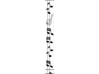 Sticker Custom Preview Image #091827 Music Musical Elements Musical Notes Border2