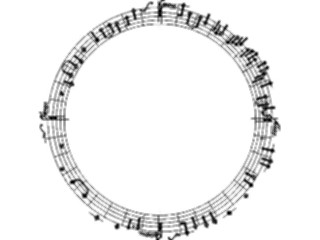 Sticker Custom Preview Image #091832 Music Musical Elements Musical Notes Frame