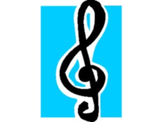 Sticker Custom Preview Image #091841 Music Musical Elements Treble Clef02