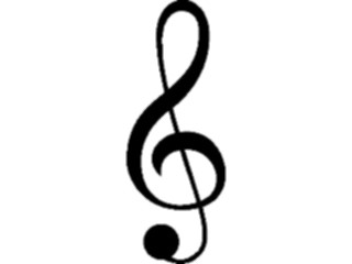 Sticker Custom Preview Image #091842 Music Musical Elements Treble Clef03