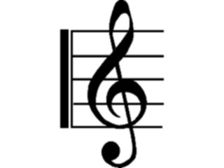 Sticker Custom Preview Image #091845 Music Musical Elements Treble Clef06