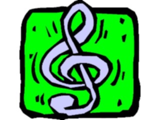 Sticker Custom Preview Image #091847 Music Musical Elements Treble Clef08