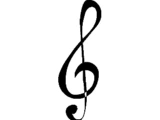 Sticker Custom Preview Image #091848 Music Musical Elements Treble Clef09