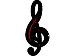 Sticker Custom Preview Image #091849 Music Musical Elements Treble Clef10