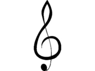 Sticker Custom Preview Image #091852 Music Musical Elements Treble Clef13