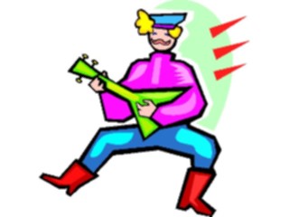 Sticker Custom Preview Image #091862 Music Musicians Balalaika Player