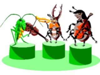 Sticker Custom Preview Image #091864 Music Musicians Band Insects