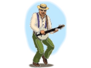 Sticker Custom Preview Image #091869 Music Musicians Banjo Player3