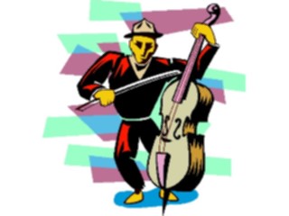 Sticker Custom Preview Image #091874 Music Musicians Bass Player03