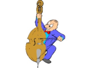 Sticker Custom Preview Image #091878 Music Musicians Bass Player07