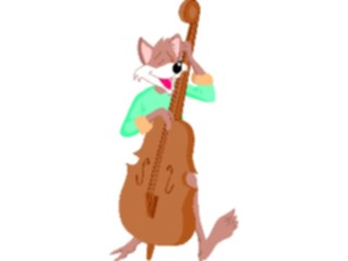 Sticker Custom Preview Image #091888 Music Musicians Bass Player Fox