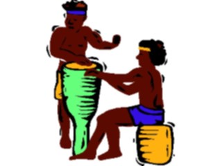 Sticker Custom Preview Image #091896 Music Musicians Bongo Players