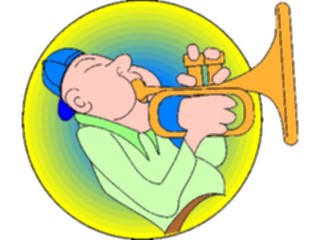 Sticker Custom Preview Image #091897 Music Musicians Bugle Boy1