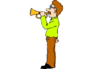 Sticker Custom Preview Image #091898 Music Musicians Bugle Boy2