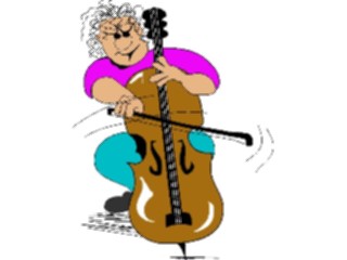 Sticker Custom Preview Image #091905 Music Musicians Cellist2