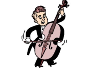 Sticker Custom Preview Image #091906 Music Musicians Cellist3