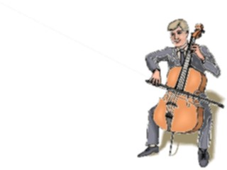 Sticker Custom Preview Image #091909 Music Musicians Cellist6