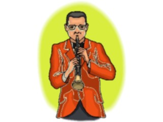 Sticker Custom Preview Image #091918 Music Musicians Clarinetist3