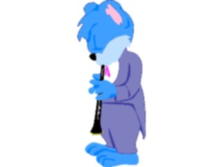 Sticker Custom Preview Image #091920 Music Musicians Clarinetist Mouse