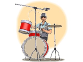 Sticker Custom Preview Image #092005 Music Musicians Drummer24