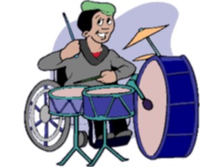 Sticker Custom Preview Image #092006 Music Musicians Drummer25