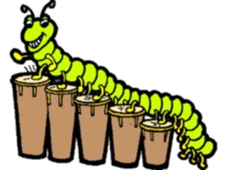 Sticker Custom Preview Image #092019 Music Musicians Drummer Centipede