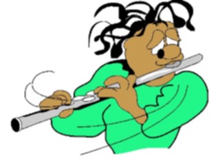 Sticker Custom Preview Image #092040 Music Musicians Flautist02