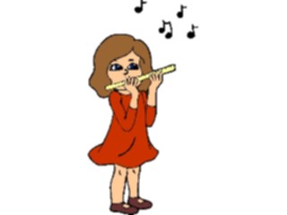 Sticker Custom Preview Image #092042 Music Musicians Flautist04