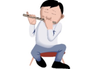 Sticker Custom Preview Image #092043 Music Musicians Flautist05