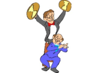 Sticker Custom Preview Image #092049 Music Musicians Flautist Cymbol Player