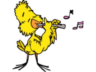 Sticker Custom Preview Image #092050 Music Musicians Flautist Duck