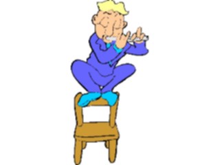 Sticker Custom Preview Image #092051 Music Musicians Flautiston Chair